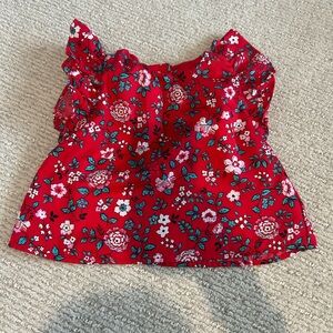 Girls Flutter Sleeve Top--Size 18-24 months